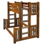 Sawmill Rough Sawn Twin over Full Bunk Bed