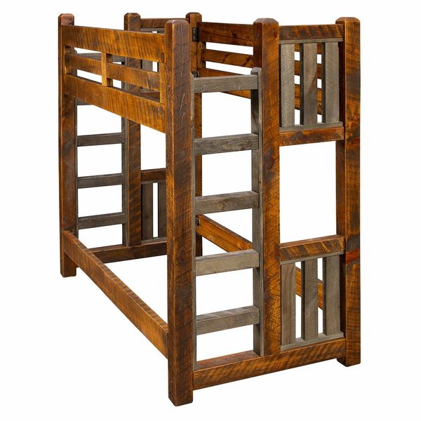 Sawmill Rough Sawn Full over Full Bunk Bed