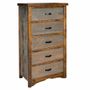 Sawmill Rough Sawn 5 Drawer Chest