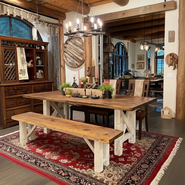 Sawmill Farmhouse Dining Bench