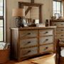 Sawmill Rough Sawn 6 Drawer Dresser