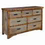 Sawmill Rough Sawn 7 Drawer Dresser