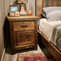 Sawmill Rough Sawn Enclosed Nightstand