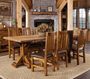 Sawmill Tudor Double Pedestal Trestle Dining Table