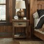 Sawmill 1 Drawer Nightstand with Shelf