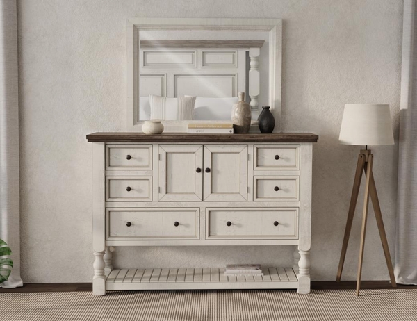 Stone 6 Drawer, 2 Door Dresser