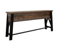 Loft Brown Counter Height Sofa Table