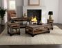 Loft Brown 3 Drawer Sofa Table