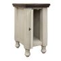 Stone 1-Door Chairside Table