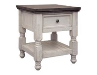 Stone 1-Drawer End Table