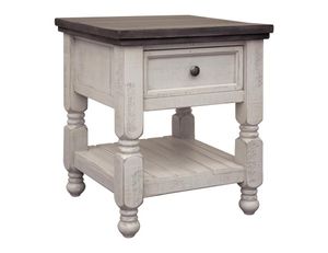 Stone 1-Drawer End Table