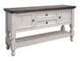 Stone 2-Door, 2-Drawer Sofa Table