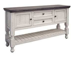 Stone 2-Door, 2-Drawer Sofa Table