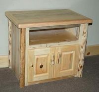 Television Stand with Media Shelf