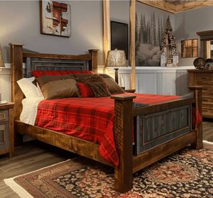 Timber Haven Barnwood Bed