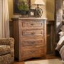 Timber Haven Barnwood 4 Drawer Chest