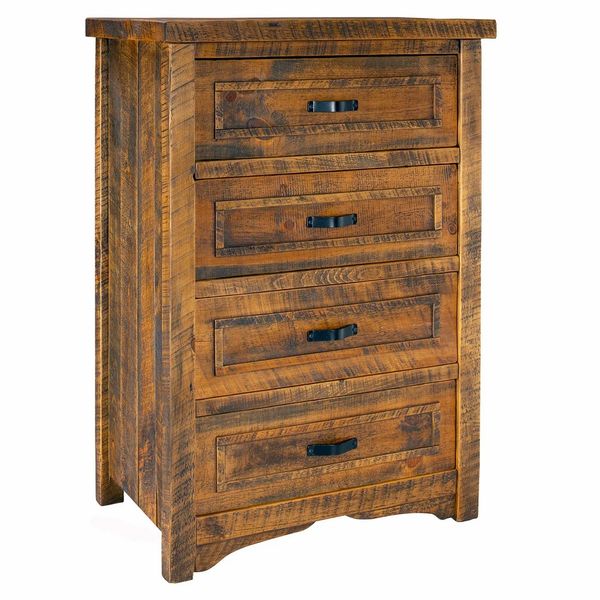 Timber Haven Barnwood 4 Drawer Chest