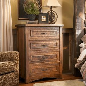 Timber Haven Barnwood 4 Drawer Chest