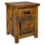 Timber Haven Barnwood 1 Drawer 1 Door Nightstand