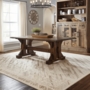 Timber Haven Barnwood Trestle Dining Table