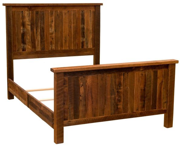 Traditional Barnwood Bed