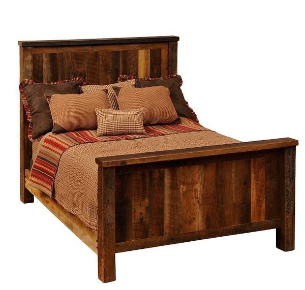 Traditional Barnwood Bed