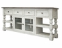Stone 4 Drawer 2 Glass Doors 80" TV Stand