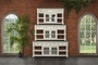 Stone 4 Drawer 2 Glass Doors 80" TV Stand