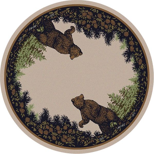 Twin Bears - Green Rug