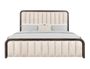 Dark Mezquite Upholstered Bed