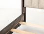 Dark Mezquite Upholstered Bed