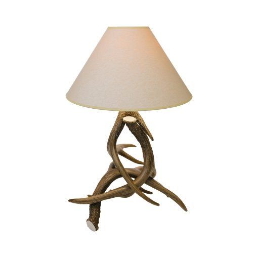 Whitetail Three Antler Table Lamp