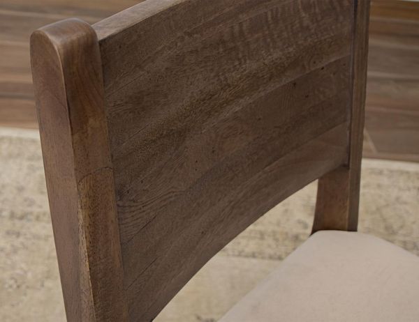 Dark Mezquite Wooden Chair
