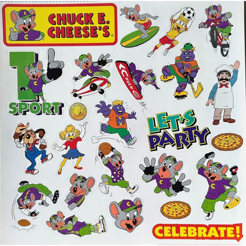 Chuck E Cheese Punch outs