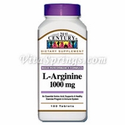 21st Century HealthCare, L-Arginine 1000 mg, 100 Tablets