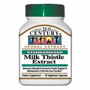 21st Century HealthCare, Milk Thistle Extract, 60 Vegetarian Capsules