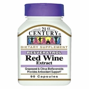 21st Century HealthCare, Resveratrol Red Wine Extract, 90 Capsules