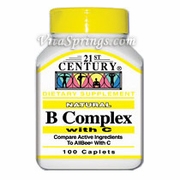 21st Century HealthCare, Vitamin B Complex with C, 100 Tablets