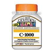 21st Century HealthCare, Vitamin C 1000 mg, 110 Tablets