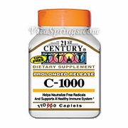 21st Century HealthCare, Vitamin C 1000 mg Prolonged Release, 110 Tablets 21st Century HealthCare, Vitamin C 1000 mg Prolonged Release, 110 Tablets