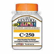 21st Century HealthCare, Vitamin C 250 mg, 110 Tablets