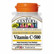 21st Century HealthCare, Vitamin C 500 mg Prolonged Release, 110 Tablets