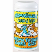 Abra Therapeutics, Aromasaurus Cold & Flu, Kids Aroma Therapy Bubble Bath, Eucalyptus Lemon, 20 oz