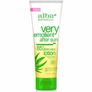 Alba Botanica, Very Emollient After Sun Lotion, 85% Aloe Vera, 8 oz