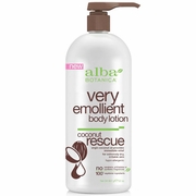Alba Botanica, Very Emollient Body Lotion, Coconut Rescue, 32 oz