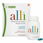 Alli, Orlistat 60 mg Weight Loss Aid, 170 Capsules