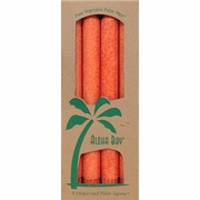 Aloha Bay, Palm Tapers 9 Inch, Unscented, Burnt Orange, 4 Candles