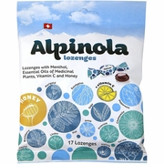 Alpinola, Lozenges with Honey, Menthol, Essential Herbal Oil & Vitamin C, 17 Lozenges