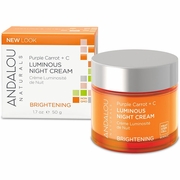 Andalou Naturals, Purple Carrot + C Luminous Night Cream, 1.7 oz