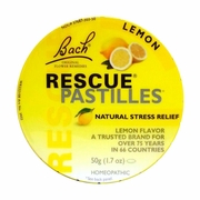 Bach Original Flower Remedies, Rescue Pastilles - Lemon Flavor, 50 g